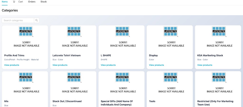 Marketing store categories
